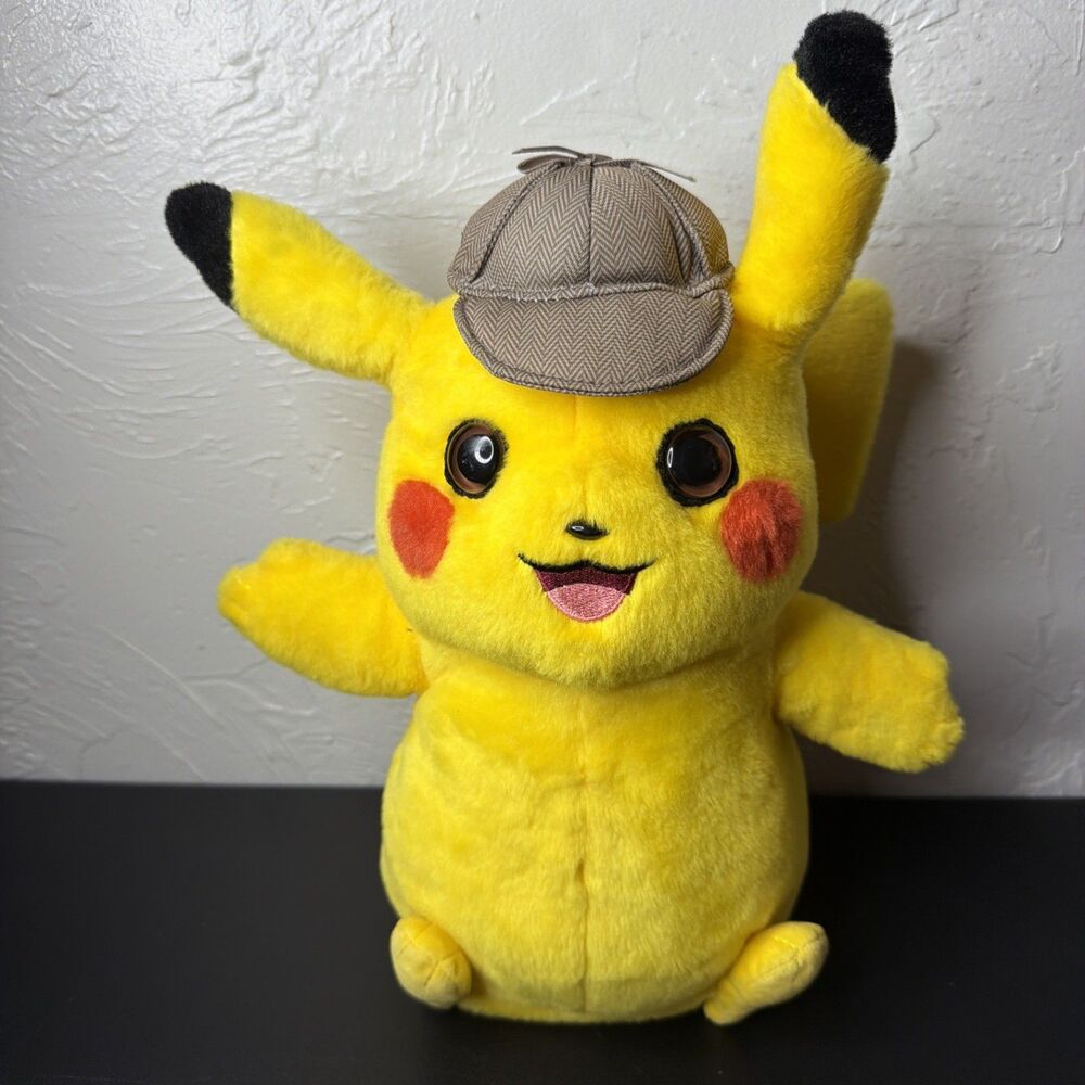 12" Talking Wicked Cool Toys Detective Pikachu Animated Plush Pokemon